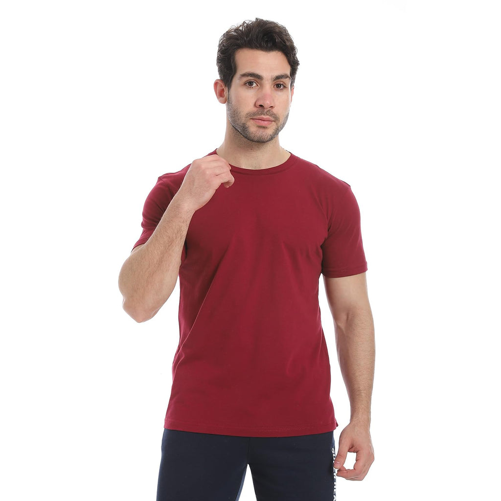 Andora Mens Solid Pattern Half Sleeve Western