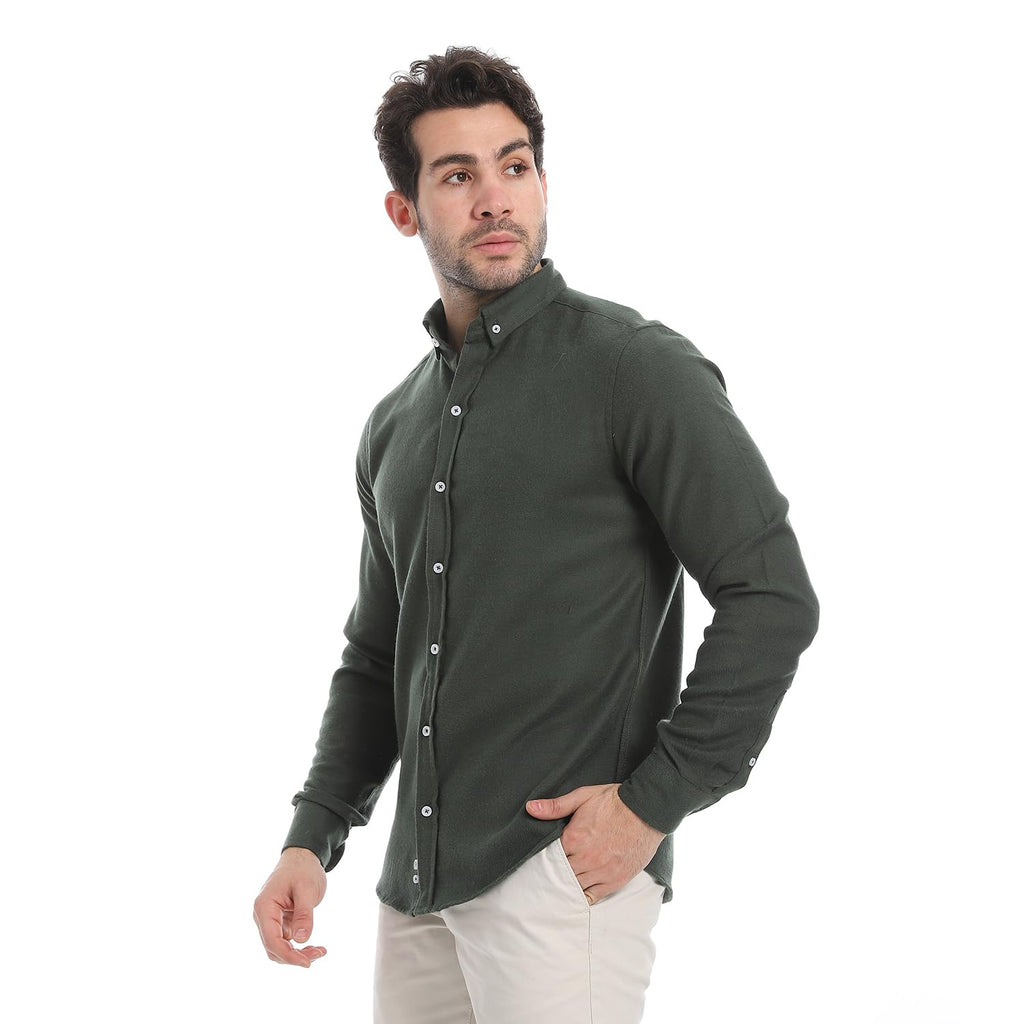 Andora Mens Classic Heather Cotton Long Sleeve Western