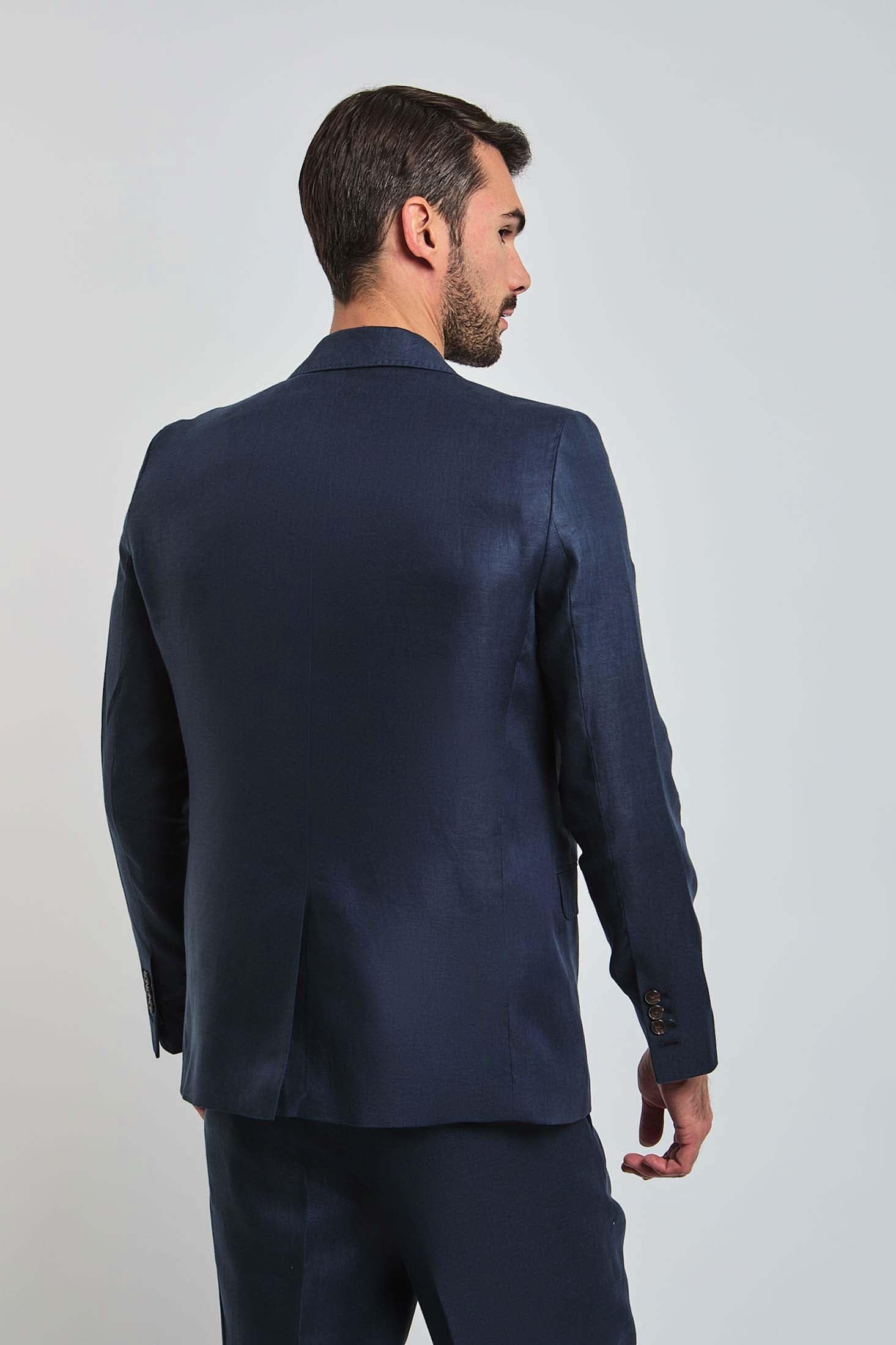 DALYDRESS Mens Fancy Regular Fit Linen Suit Blazer DDMxx001599 Blazer