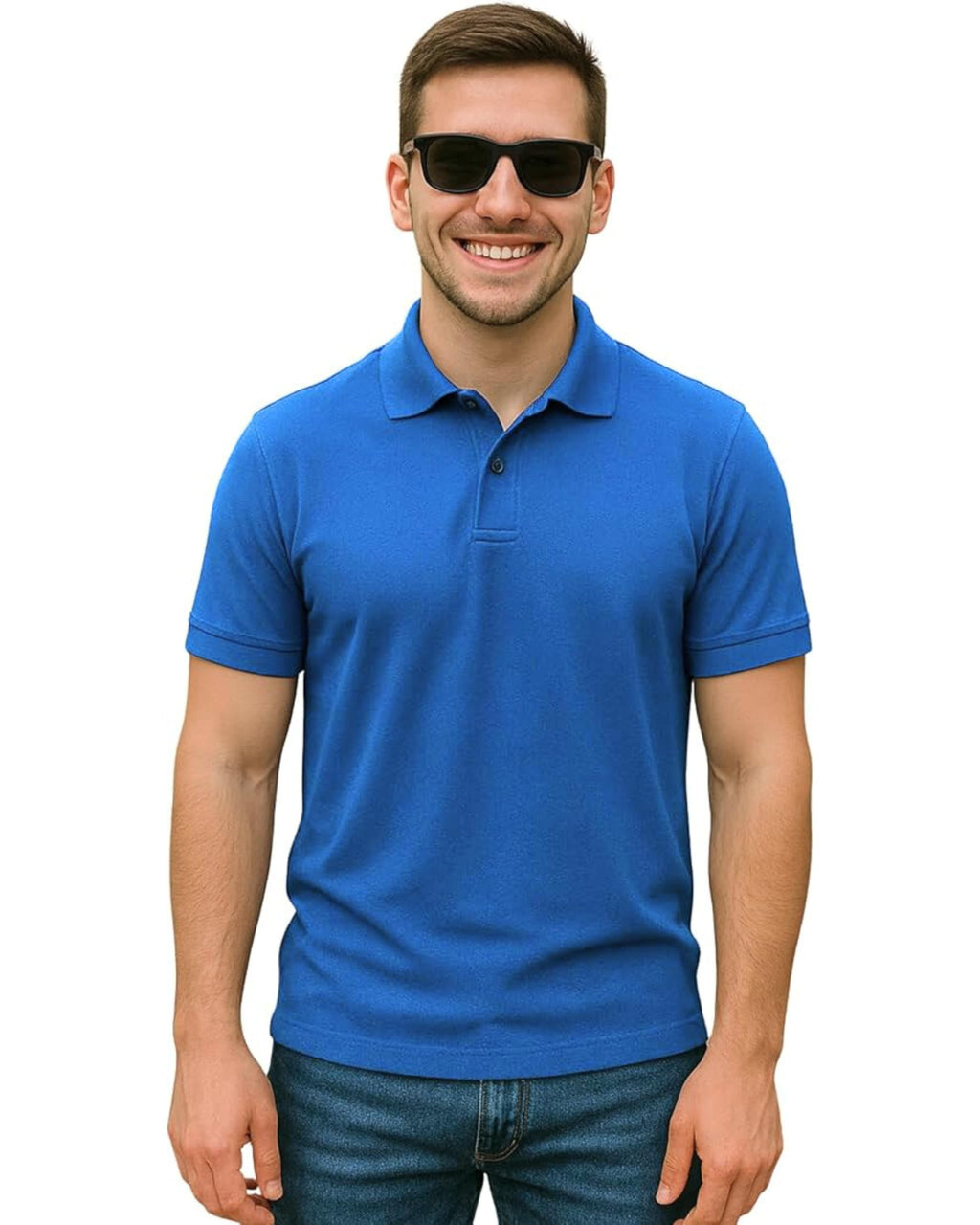 Men's Fashion Polo Shirt Stylish Comfortable Fit All Time Casual Solid Classic Youth Men Polo Shirt.