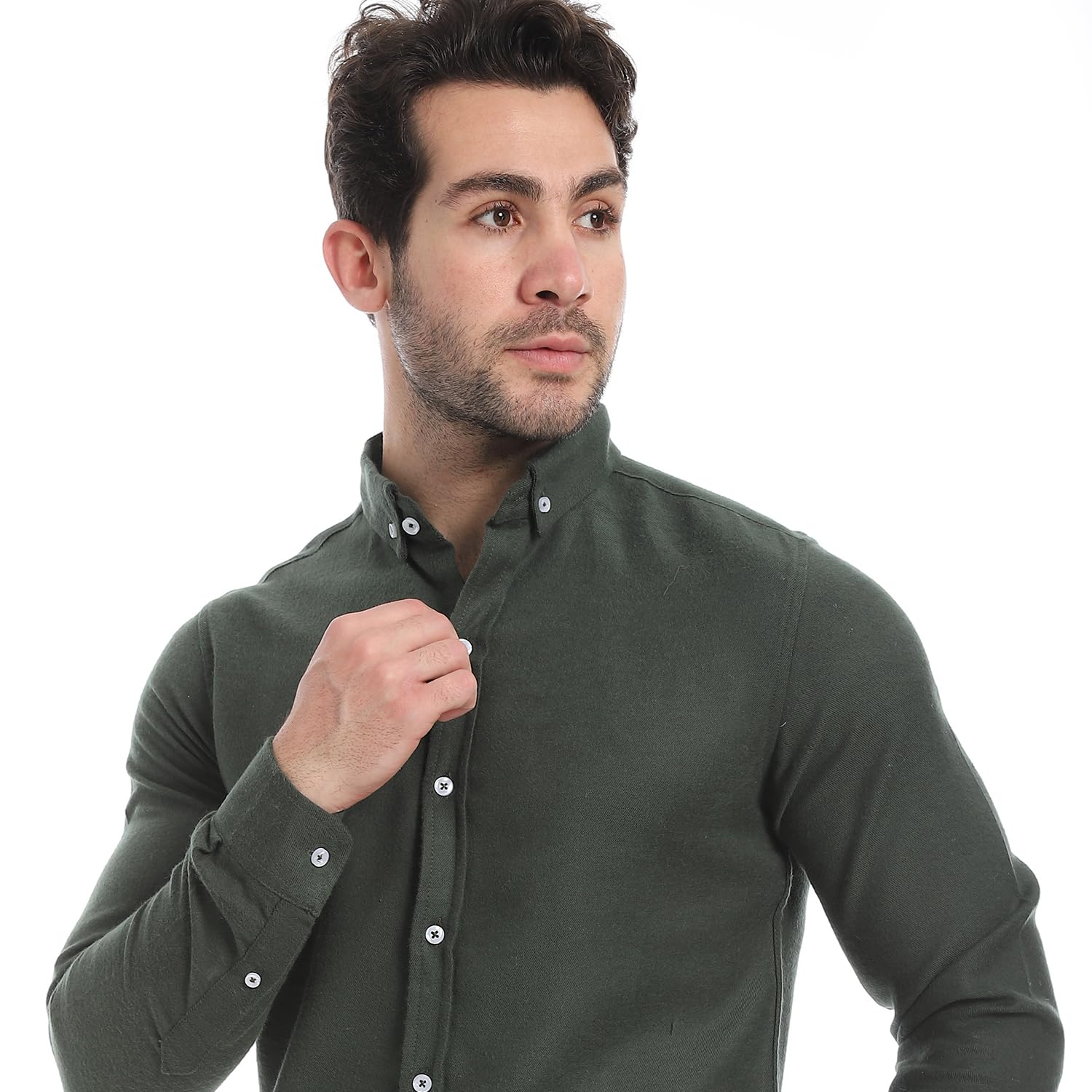 Andora Mens Classic Heather Cotton Long Sleeve Western